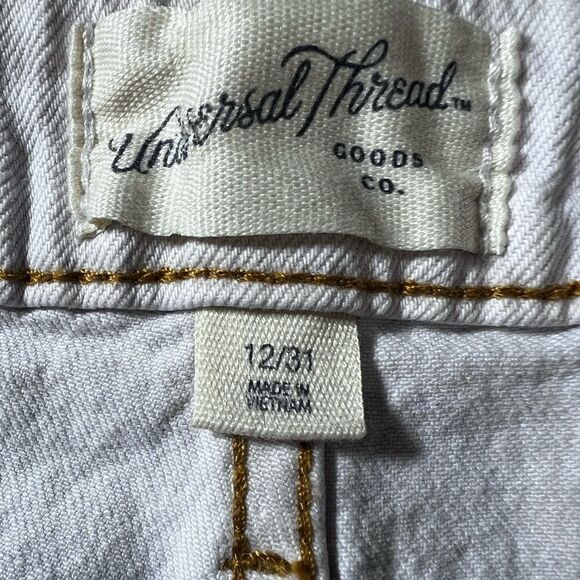 Universal threads vintage midi Jean shorts white size 12/31 - Picture 8 of 16